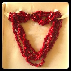 Red Coral Convertible Necklace